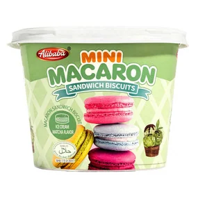 Печенье Tiny Mico Mini Macaron Sandwich Ice Cream Matcha со вкусом матча и мороженого 44г