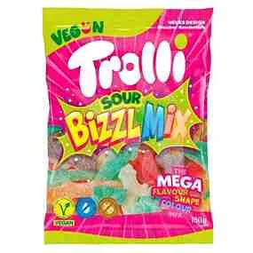 Мармелад жевательный Trolli Bizzl mix - кислый микс 150г