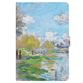 Блокнот 12,7х19 см 112л на магнитной застёжке Весна у Сены