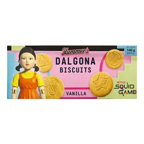 Печенье Yummer's Игра в кальмара Сливочная Ваниль, 140г