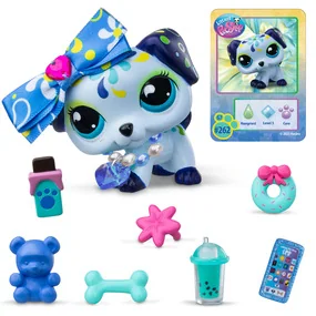Игровой набор Littlest Pet Shop Стиль, фигурка животного с аксессуарами, Далматин, Серия 4