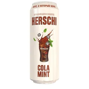 Напиток газированный HERSCHI Cola со вкусом Мятной Колы, 450 мл