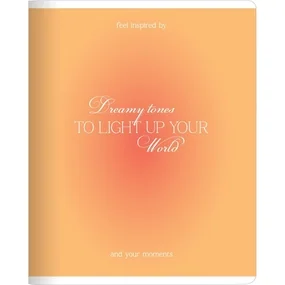 Тетрадь общая ученическая, Be Smart, 165х203мм, 48л, клетка, скрепка, Яркий/Bright, оранжевый
