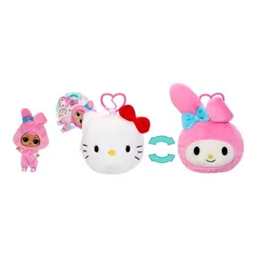 Двусторонняя плюшевая игрушка с куклой L.O.L. Hello Kitty & Friends с аксессуарами