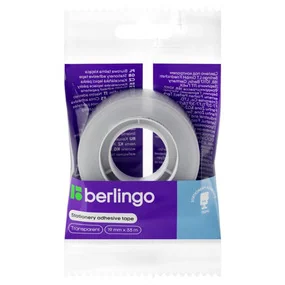 Клейкая лента Berlingo, 19 мм х 33 м, прозрачная