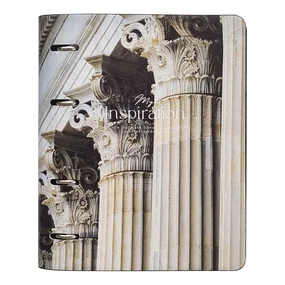 Тетрадь общая Infolio Study Muse, клетка, кольцевой механизм, 175х212 мм, 120 л, колонны