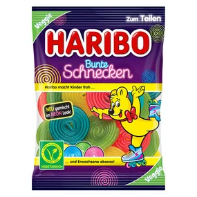 Мармелад Haribo Bunte Schnecken разноцветные улитки, 160г