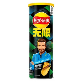 Чипсы Lay's Stax FIFA UTC NPC Beef Pie, со вкусом мясного пирога, 90г