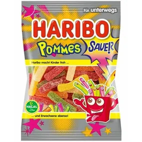 Мармелад Haribo Pommes Fizz - Картошка Фри Шипучая, 100г