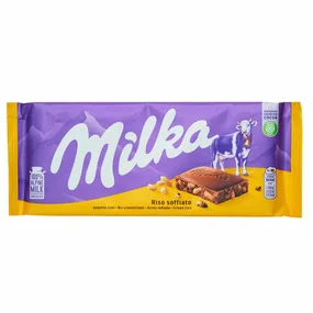 Шоколад Milka Crispy Rice, 90г