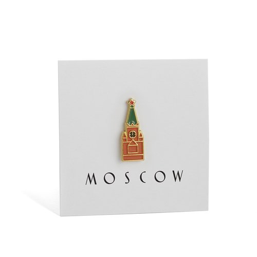 Значок металлический Heart Of Moscow Спасская башня heart of moscow значок металлический останкинская башня