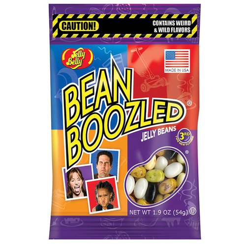 экстремальные спортивные бобы jelly belly Жевательное драже Bean Boozled, 54 г
