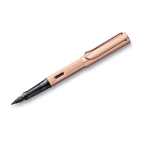 Ручка перьевая 076 lux, розовое золото, F