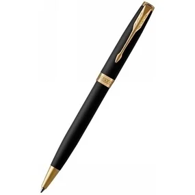 Ручка шариковая "Sonnet Matte Black GT" матовая черная М