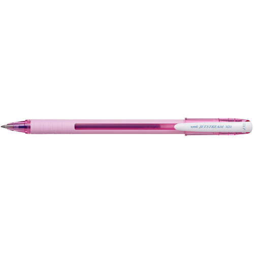 Шариковая ручка Uni Jetstream SX-101-07FL, 0,7 мм, розовая, синие чернила ручка шариковая uni jetstream sx 101 07 0 7 мм чёрный