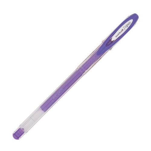 Гелевая ручка UM-120AC, 0,7 мм, фиолетовая кружка азамат просто космос фиолетовая внутри и фиолетовая ручка