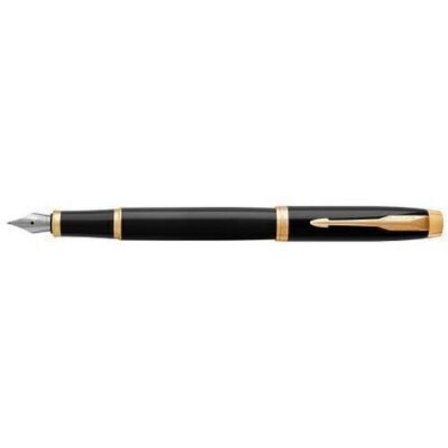 Ручка перьевая IM Black GT, черная глянцевая, F перьевая ручка waterman carene black sea gt перо f s0700300