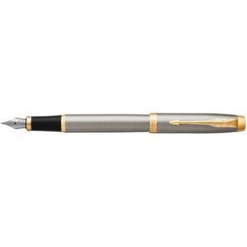 Ручка перьевая IM Brushed Metal GT, серебристая, F ручка brauberg ручка перьевая с 10 сменными картриджами delta