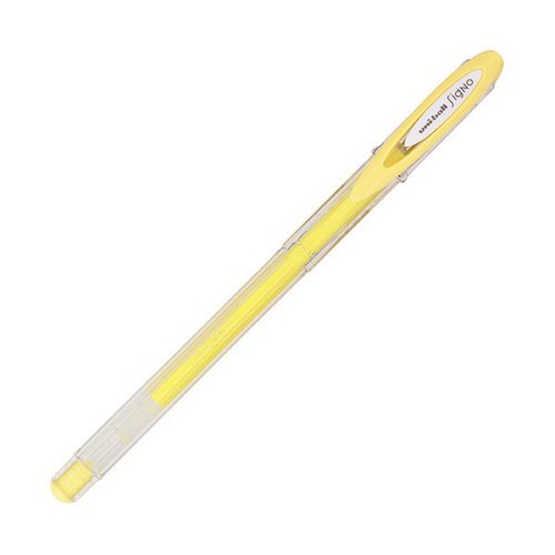 Гелевая ручка Signo Angelic Colour UM-120AC, 0,7 мм, желтая гелевая ручка um 120ac 0 7 мм фиолетовая