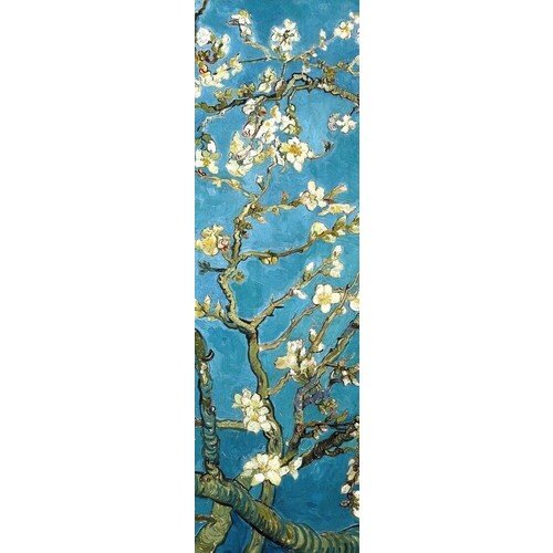 Закладка с резинкой &quot;Ван Гог. Цветущие ветки миндаля&quot;, 5 х 17,5 см