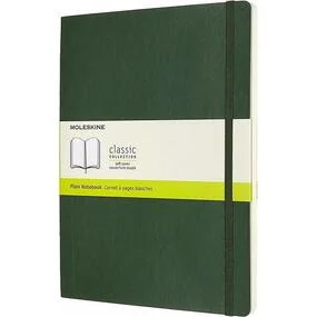 Блокнот "Classic" Soft" Xlarge, 96 листов, нелинованный, 19 х 25 см, зеленый