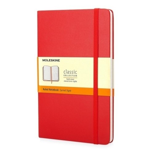 Блокнот Classic Ruled Pocket, 96 листов, в линейку, красный блокнот в точку bright ideas 96 листов красный