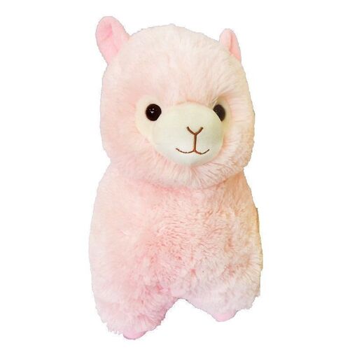 цена Мягкая игрушка Альпака, 38 см, розовая