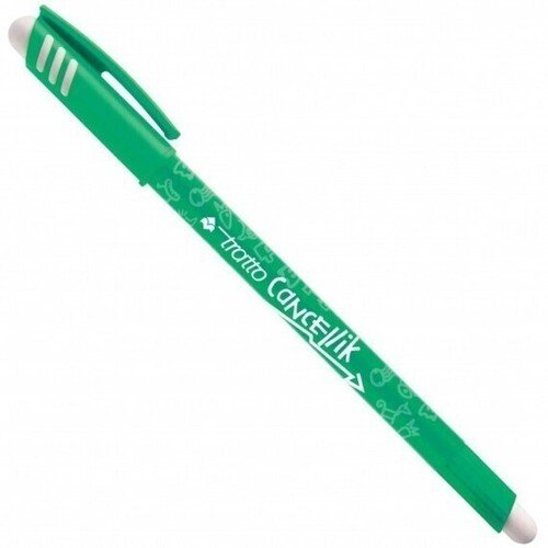 Шариковая стираемая ручка "Tratto Cancellik", зеленая
