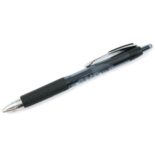 Гелевая ручка автоматическая UMN-207, черная шляпа в полоску с широкими полями twinset ru uni eu uni uni