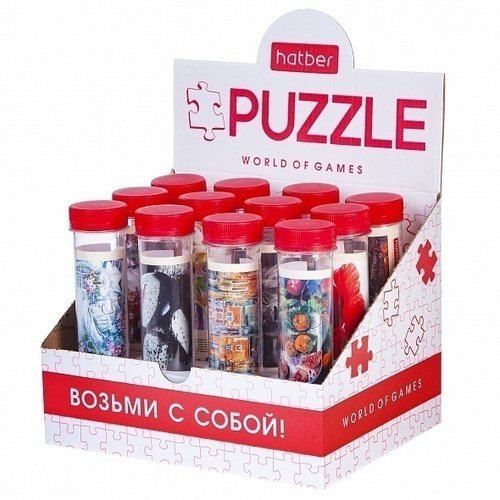 Пазлы-игра Hatber Ассорти 130 элементов 18 х 14 см 75₽