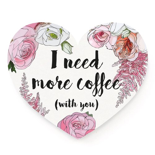 Сердце «Кофе» именной кофе свадебное сердце
