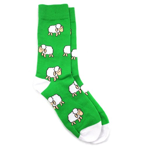 Носки Krumpy Socks Овечки на зелени, 40-45