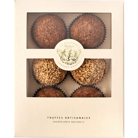 Шоколадные гранд трюфели Счастье ассорти 6 шт, 300 г