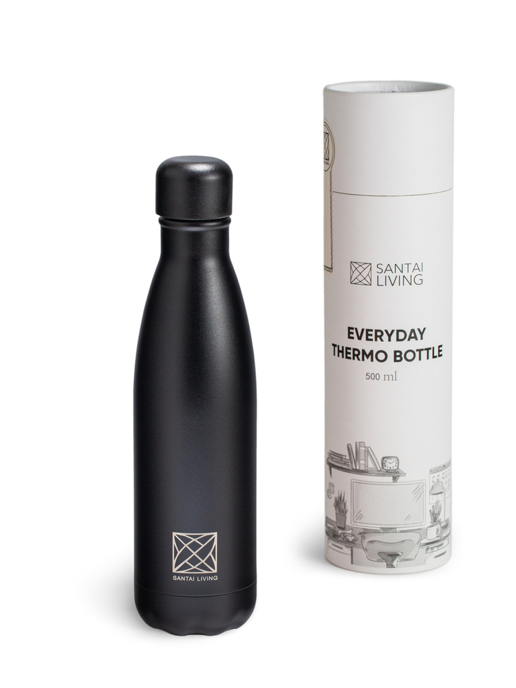 Термобутылка для воды «Everyday», 500 мл, черная