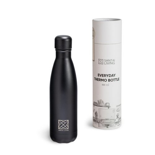 Термобутылка для воды «Everyday», 500 мл, черная