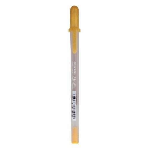 Ручка гелевая Sakura Metallic, цвет чернил: золото