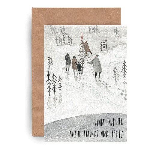 открытка yetti счастливые праздники Открытка Yetti Warm winter