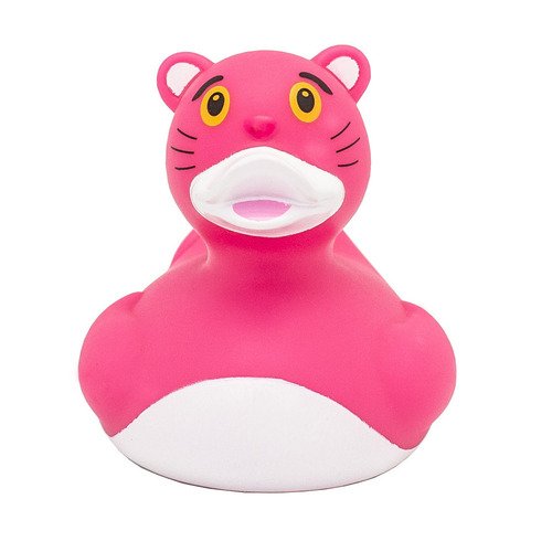 Резиновая уточка Funny Ducks Розовая пантера игрушка для ванной funny ducks уточка овечка