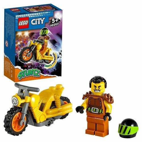 цена Конструктор LEGO City 60297 Разрушительный трюковый мотоцикл