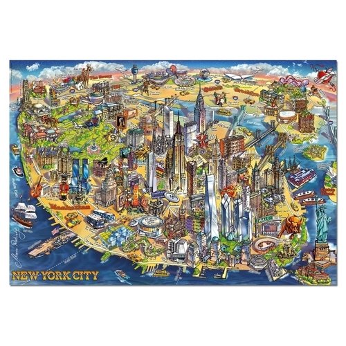 Пазл Educa Карта Нью-Йорка, 500 деталей пазлы educa пазл забавное калифорнийские мечты 500 деталей