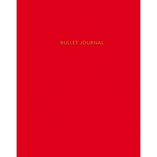 Блокнот в точку Bullet Journal, на пружине, твердая обложка, 120 страниц, красный, 16,2 х 21 см