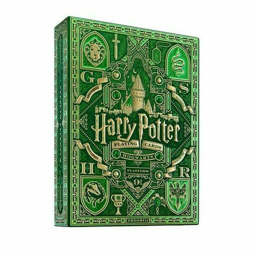 Сувенирная колода карт Theory11 Harry Potter, зеленая
