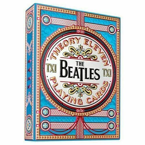 Сувенирная колода карт Theory11 The Beatles, синяя