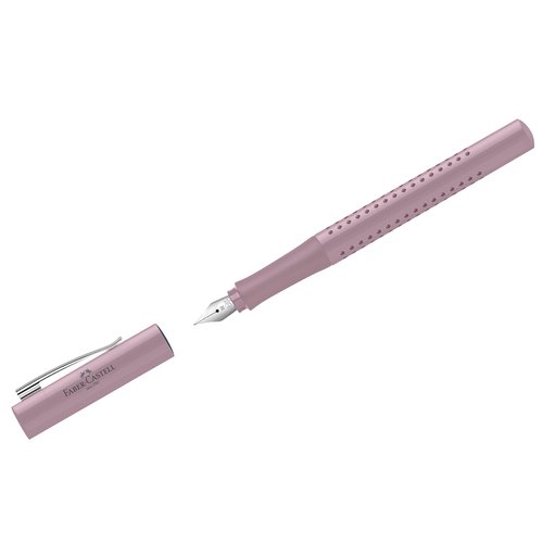 Ручка перьевая Faber-Castell Grip 2010, М, дымчато-розовая
