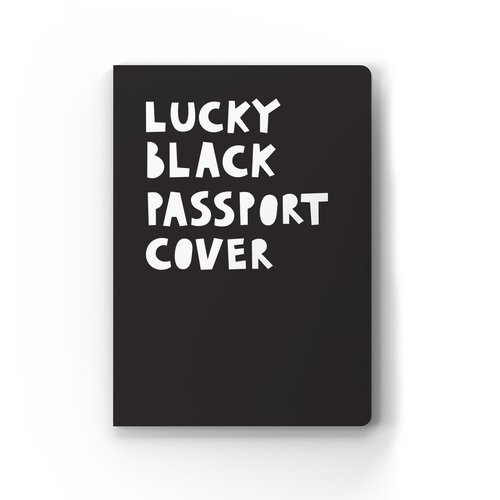 Обложка для паспорта Морда Довольна Lucky, черная