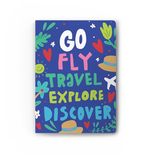 Обложка для паспорта Морда Довольна Go, fly, travel