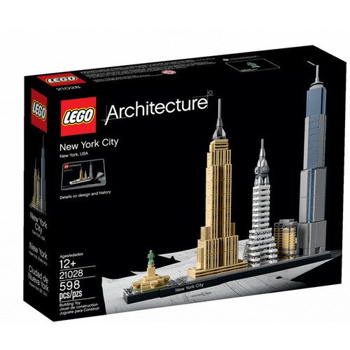 конструктор lego architecture 21028 нью йорк 598 дет Конструктор LEGO Architecture 21028 Нью-Йорк