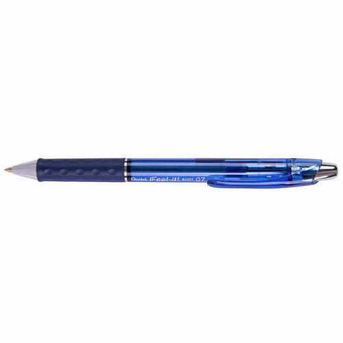 pentel ручка шариковая автоматическая ifeel it 0 7 мм d 0 7 мм 12 шт bx477 c синие чернила Ручка шариковая Pentel IFEEL-IT!, 0,28 мм