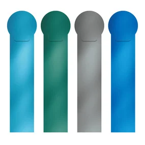 Набор из 4-х закладок пластиковых ErichKrause Matt Ice Metallic, в ассортименте