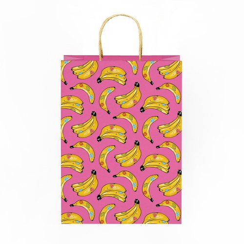 Пакет подарочный Cards for you and me Бананы, большой аксессуар cards пакет бананы на розовом средний